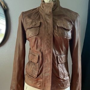 NWOT Lucky Brand leather jacket